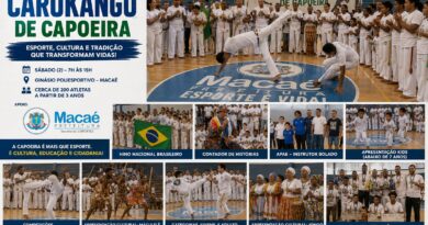 Macaé sedia 1ª Copa Carukango de Capoeira e reúne cerca de 200 atletas em evento cultural e esportivo