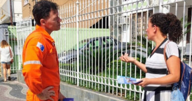 Defesa Civil de Angra realiza ação educativa no Parque Mambucaba para fortalecer cultura de prevenção
