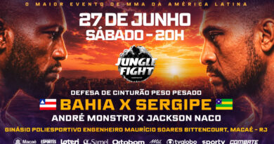 Macaé recebe o Jungle Fight com disputa de cinturão dos pesos pesados e ação para revelar novos talentos