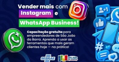 São João da Barra oferece capacitação gratuita sobre Instagram e WhatsApp para empreendedores
