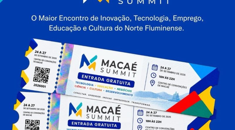 Macaé Summit reúne inovação, ciência e negócios em quatro dias de programação gratuita